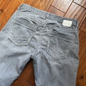 BKE Men's Derek  Light Gray Straight Jeans